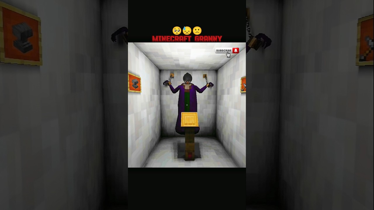 minecraft 🤡 granny 🤍 sad story🥺 #granny #shorts #viralshorts #ytshorts #horrorgame