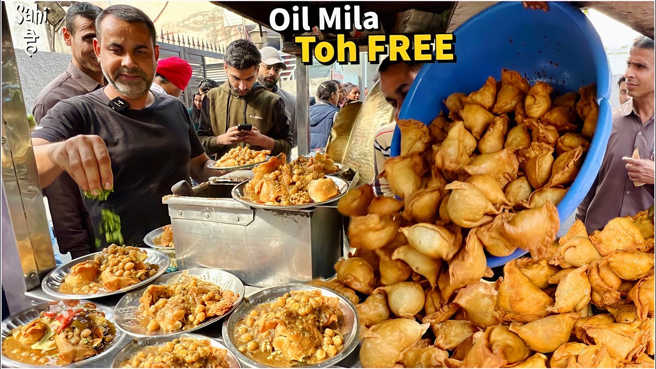 15/- Rs Best Nashta | No 1 Oil Free Chole Bhature | Street Food India
