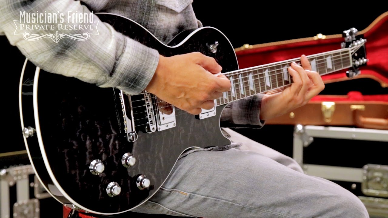 Gibson Limited Edition 2017 Les Paul Premium Quilt Electric Guitar - Translucent Ebony Burst