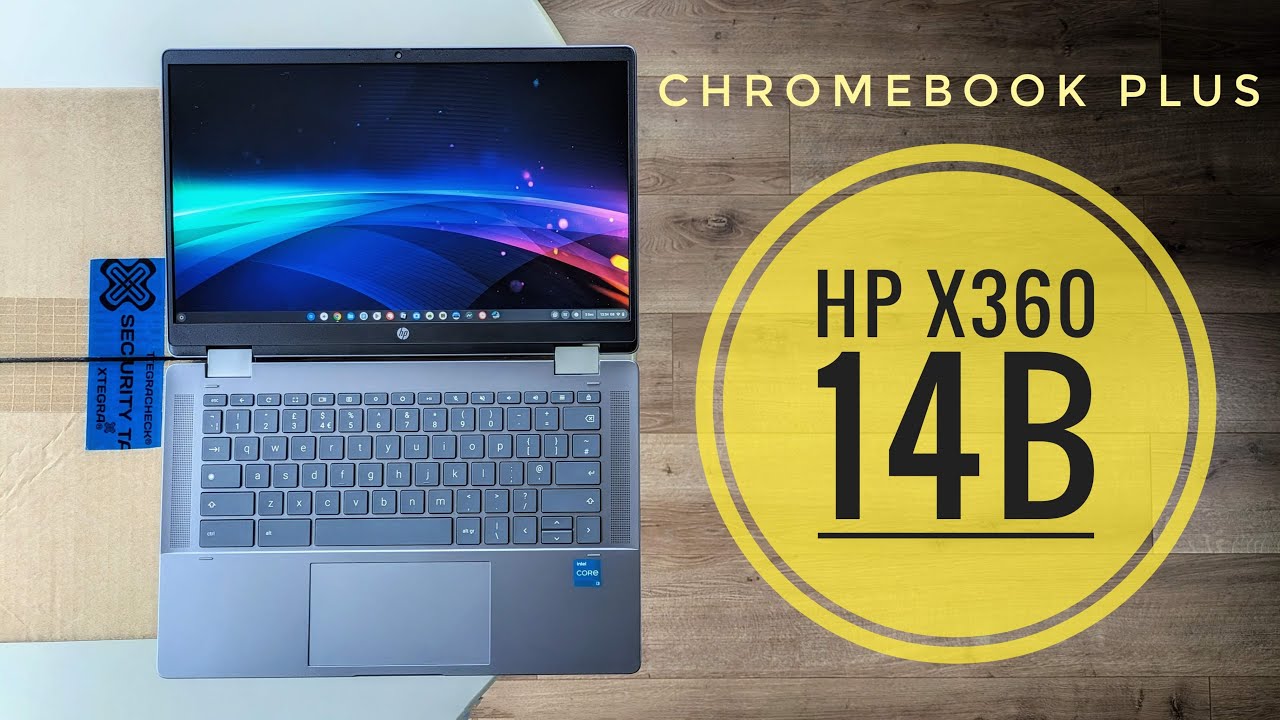 Распаковка HP Chromebook Plus x360 14b (серия 14b-cd0000 / 2024) Intel Core i3-N305