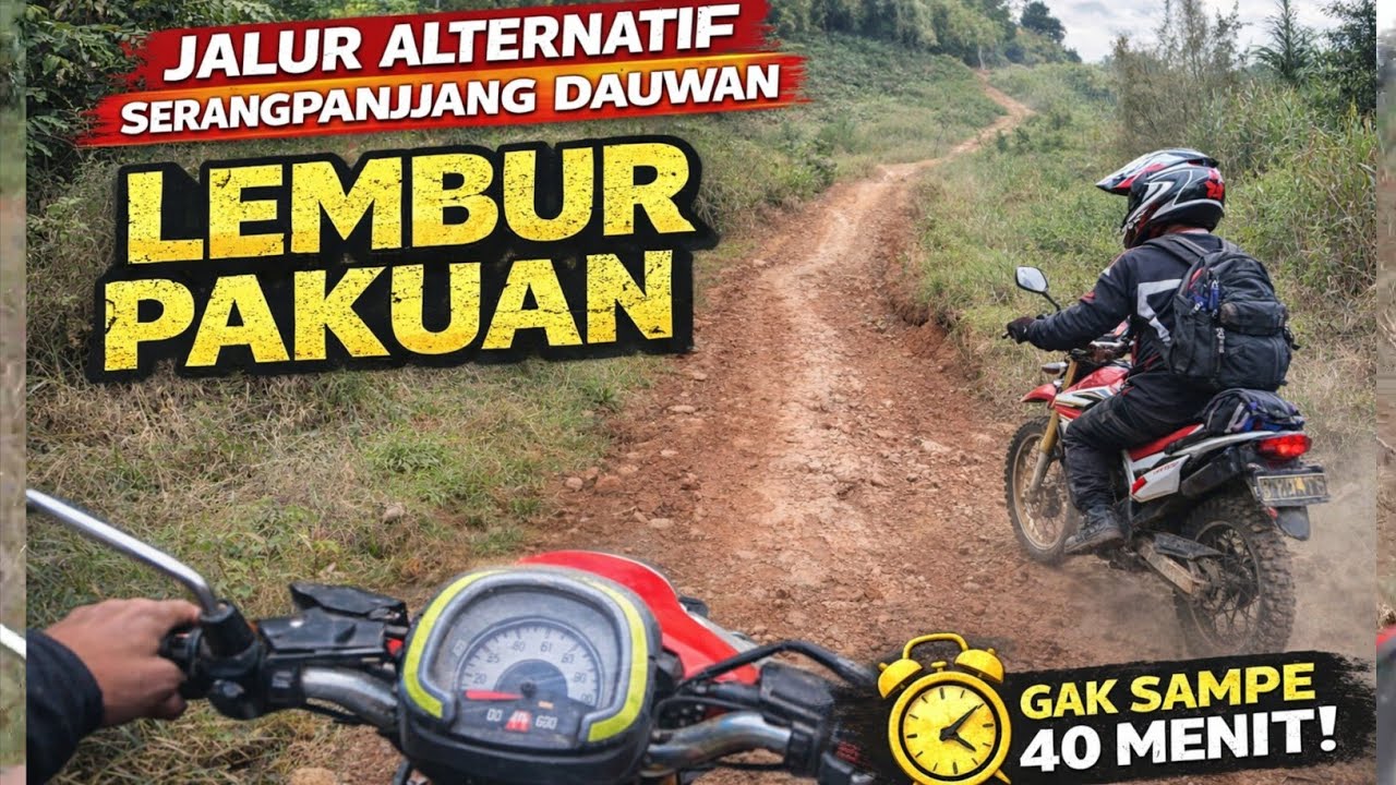 Jalur alternatif serangpanjang dawuan dan ke lembur pakuan hanya kurang dari 40 menit