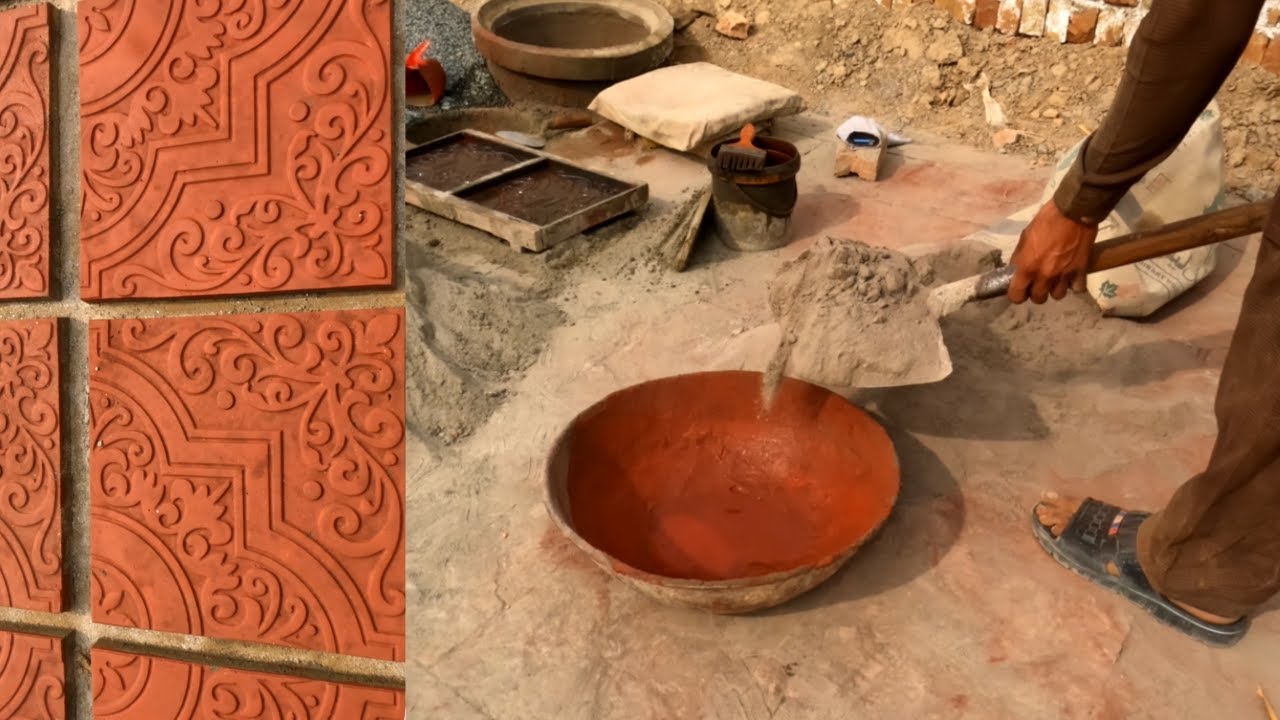How Paver Blocks are Made, Making Concrete Pavement Tuff Tile, Blocks Floor Making in Factory