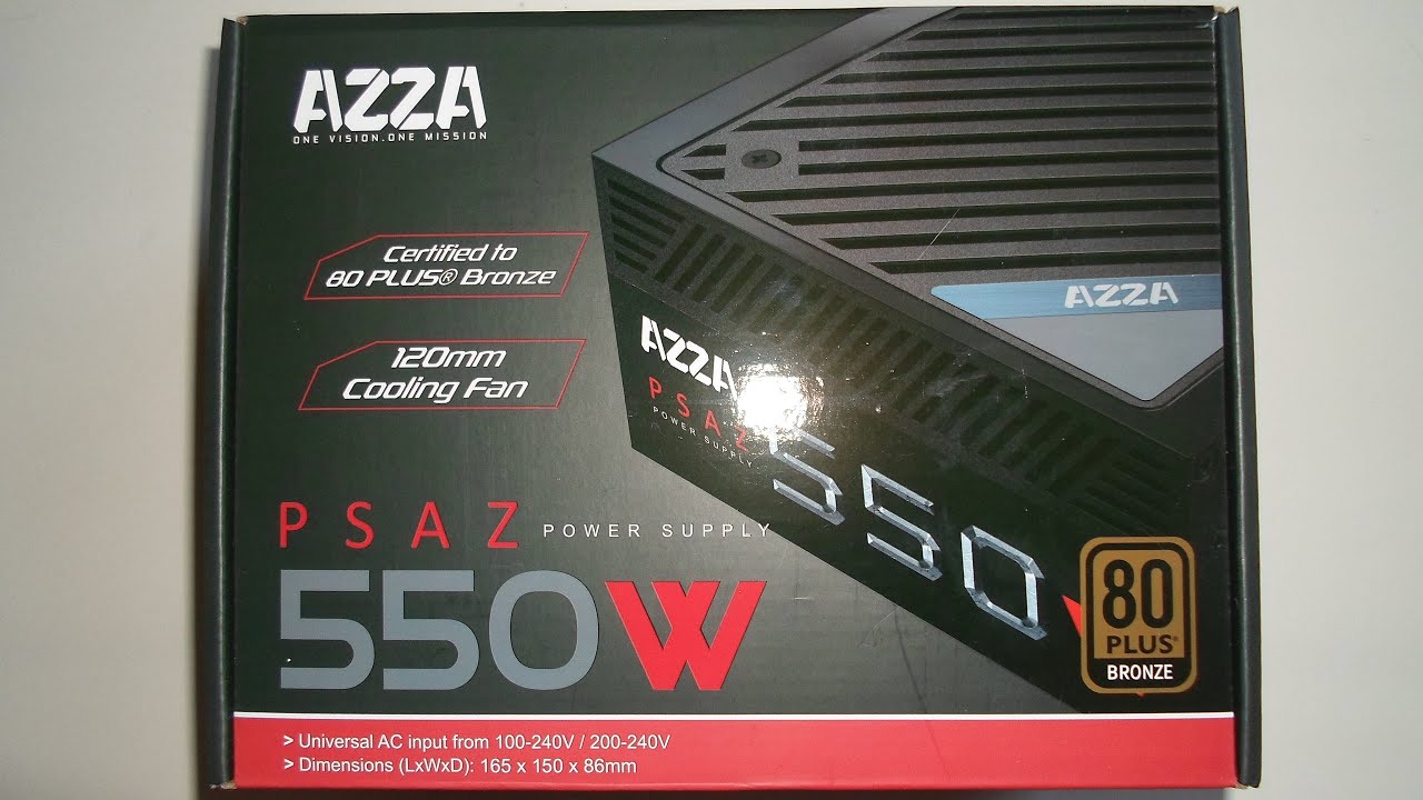 AZZAtek PSAZ 550W 80 Plus Bronze Power-Supply Review