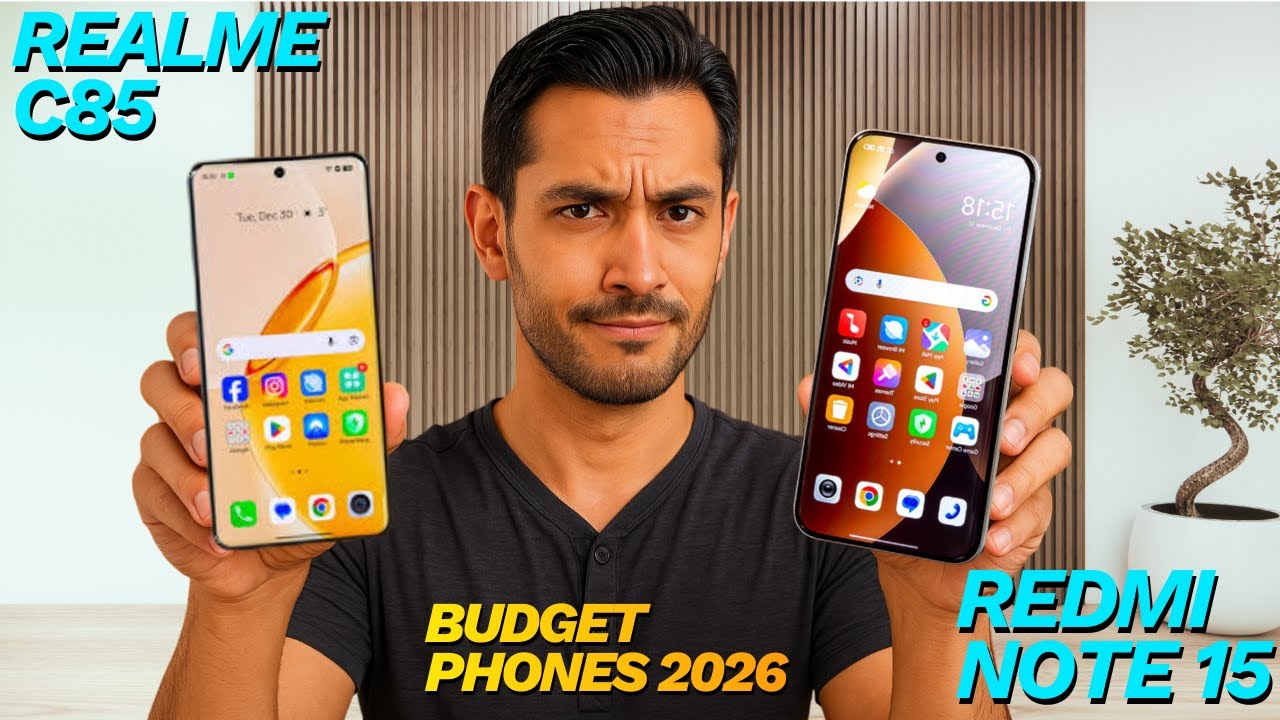 Realme C85 4G vs Xiaomi Redmi Note 15 (2026) | Full Detailed Comparison