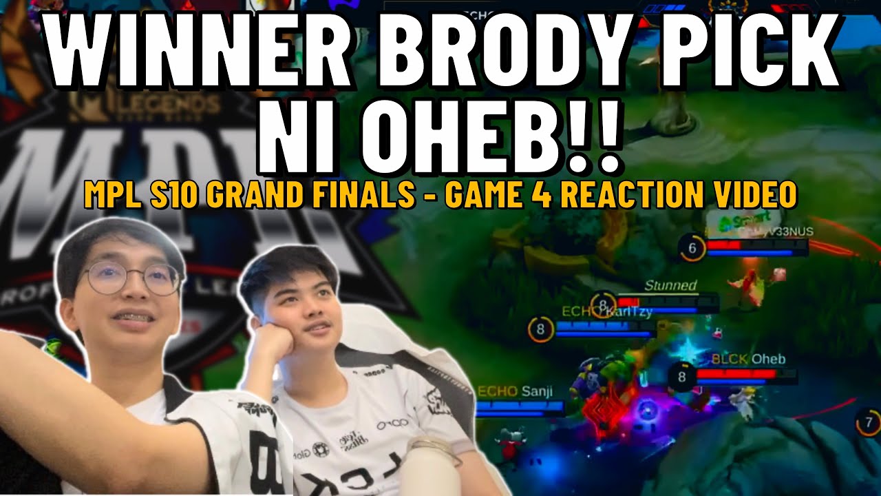 MPL SEASON 10 | BLCK VS. ECHO | GRANDFINALS | GAME 4 | REACTION BY OHYMYV33NUS & WISE GAMING