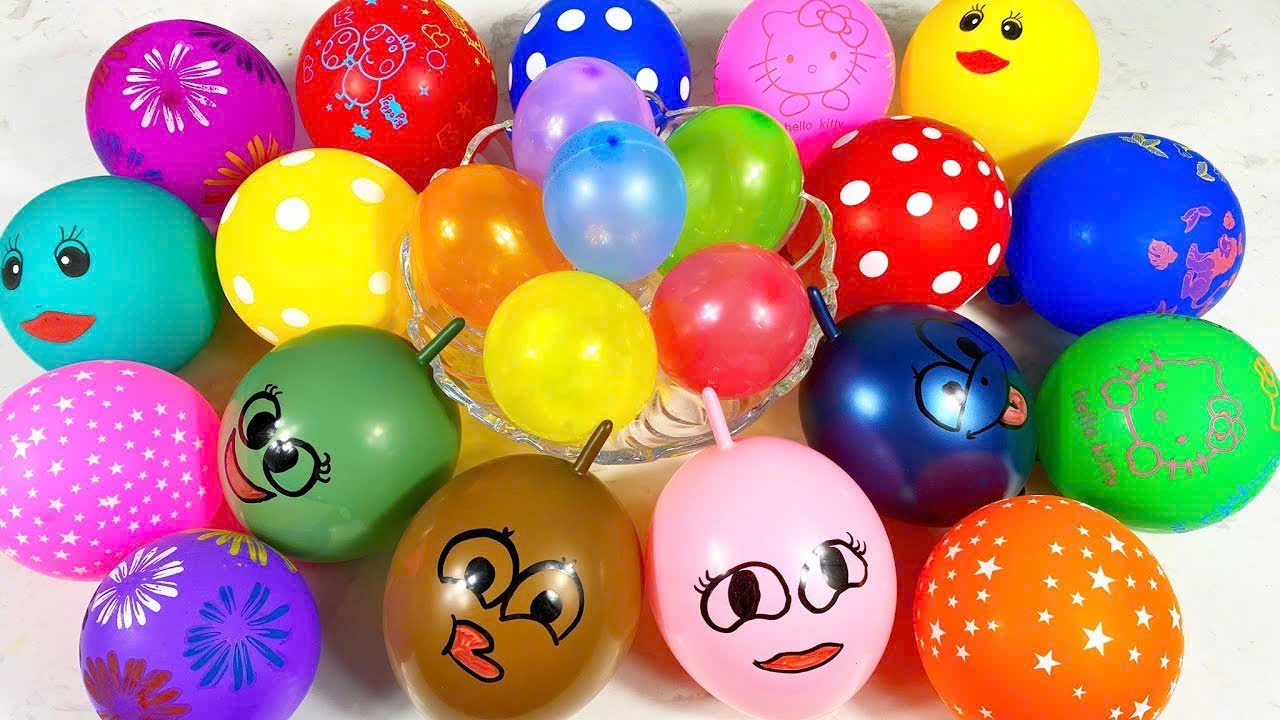 Making Slime With Funny Balloons.Làm Chất Nhờn Bằng Bong Bóng#asmr #funny#satisfying#slime#balloons