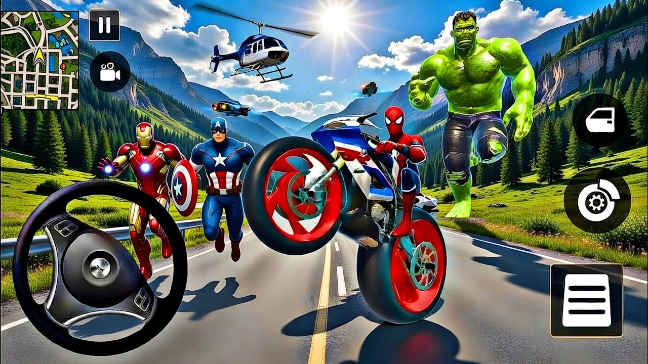 🎉 Spiderman & Super Mc Queen Bike Carnival 🦚 Hulk Attack On 🥰 New Police Car Game Scorpio 