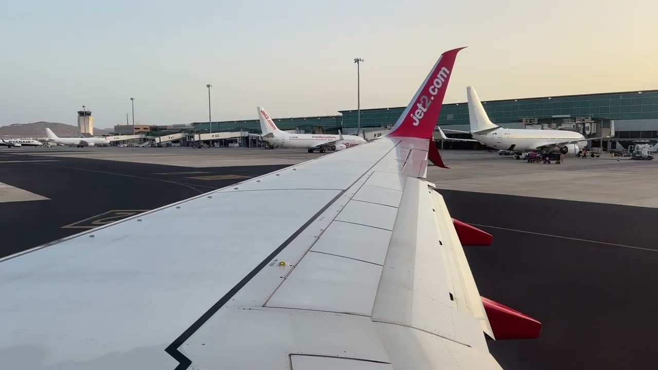 Jet2 B737 Split Scimitar G-JZBA Takeoff Fuerteventura