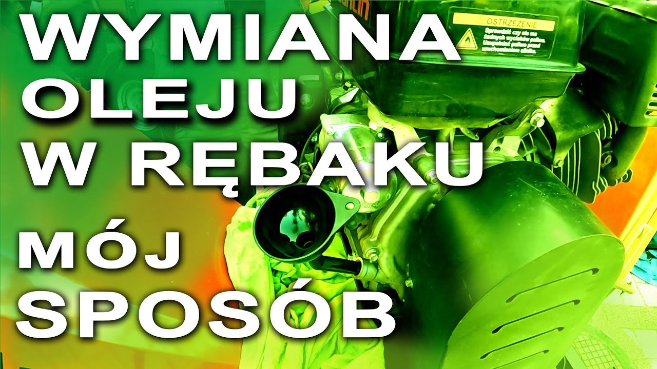 WYMIANA OLEJU W RĘBAKU krok po kroku "Pan Rębak". Jaki olej do silnika Loncin.