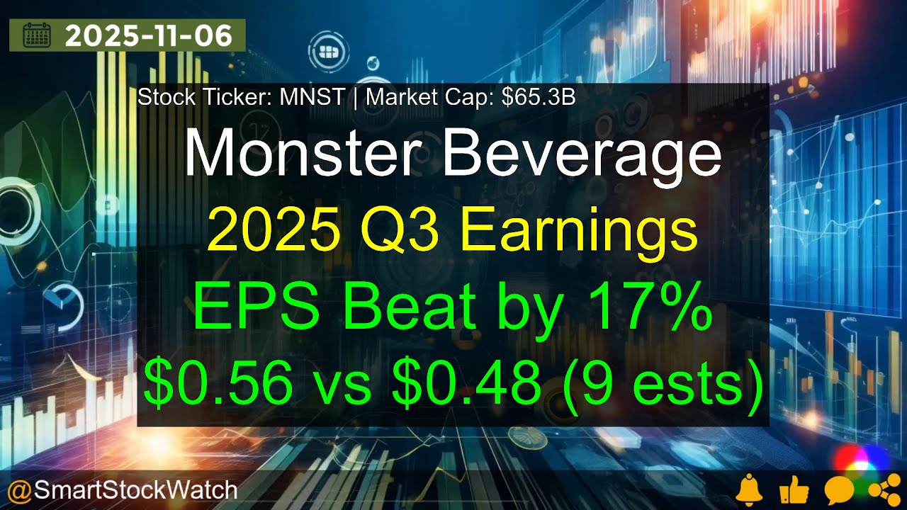 Monster Beverage (MNST|$65.3B) - 2025 Q3 Earnings Analysis