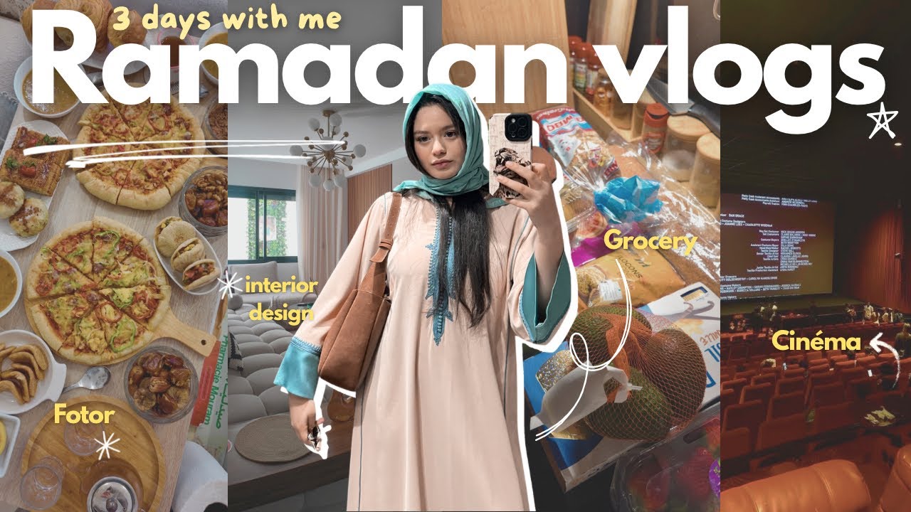 First Ramadan alone 🔅3DAYS with me عيشو معايا اول ايام 🌙(تحضيرات الفطور، الخدمة، shopping)✨🍃🍮