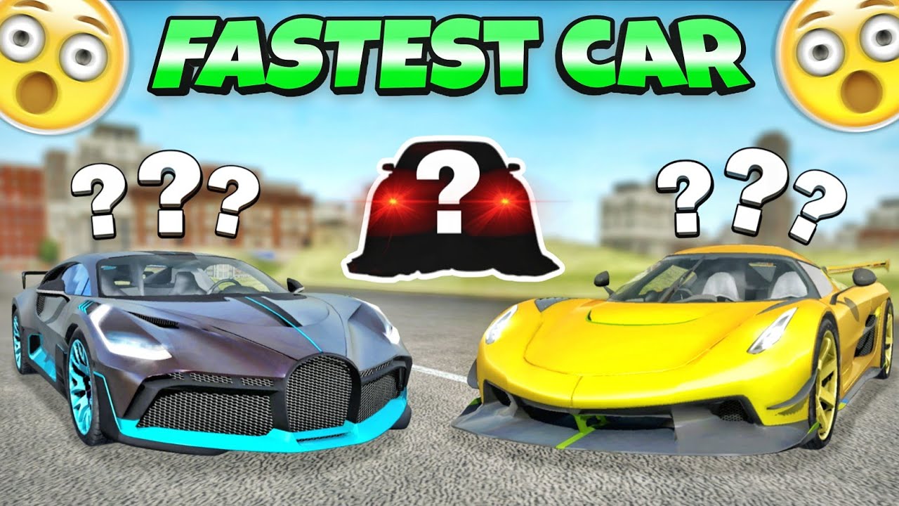 Which is the Fastest Car?🤔|Extreme Car Driving Simulator😱|