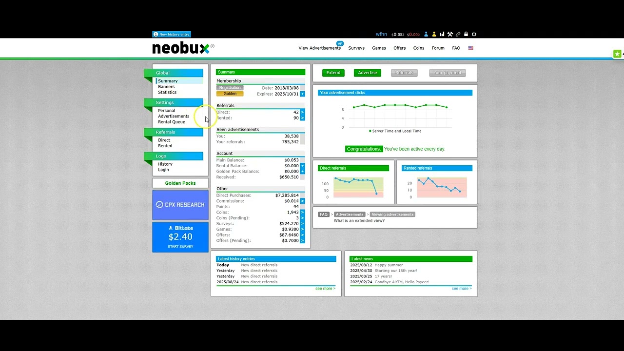 More New Referrals For Neobux