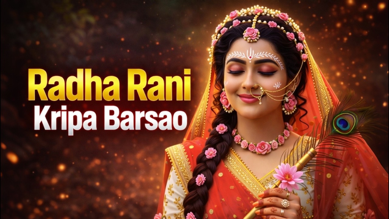 Radha Rani Kripa Barsao | Soothing Devotional Song | Beautiful Radha Krishna Bhajan | KrishnaHues