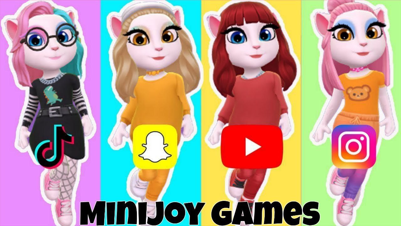 Talking Angela 🐱👗  Fashion Show 👗✨  Fun Kids Game  MiniJoy Games