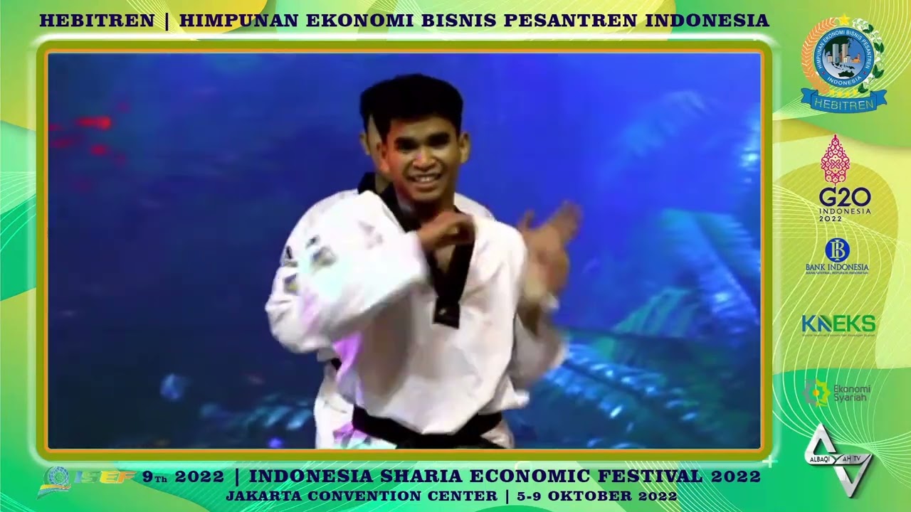 PENAMPILAN N LIONS SENI BELADIRI PONPES NURUL IMAN BOGOR PADA CLOSING EVENT ISEF 2022 DI JCC