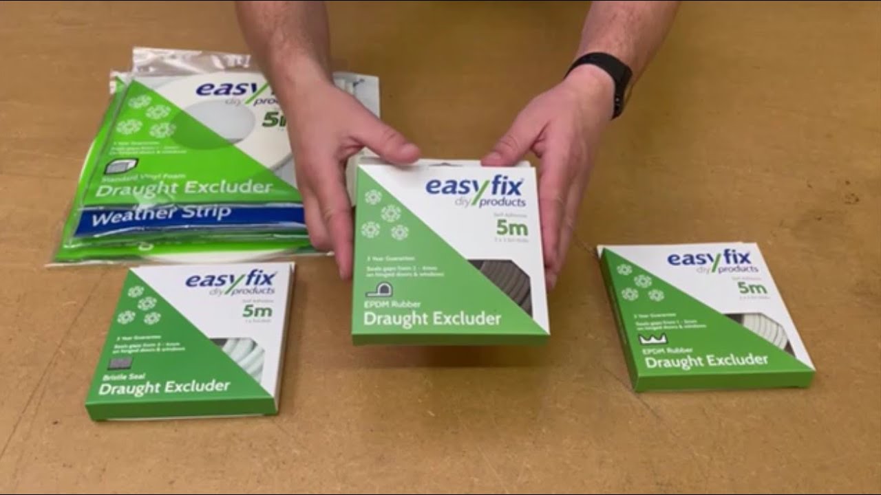 Choosing door and window frame Draught Excluders - Easyfix DIY options explained