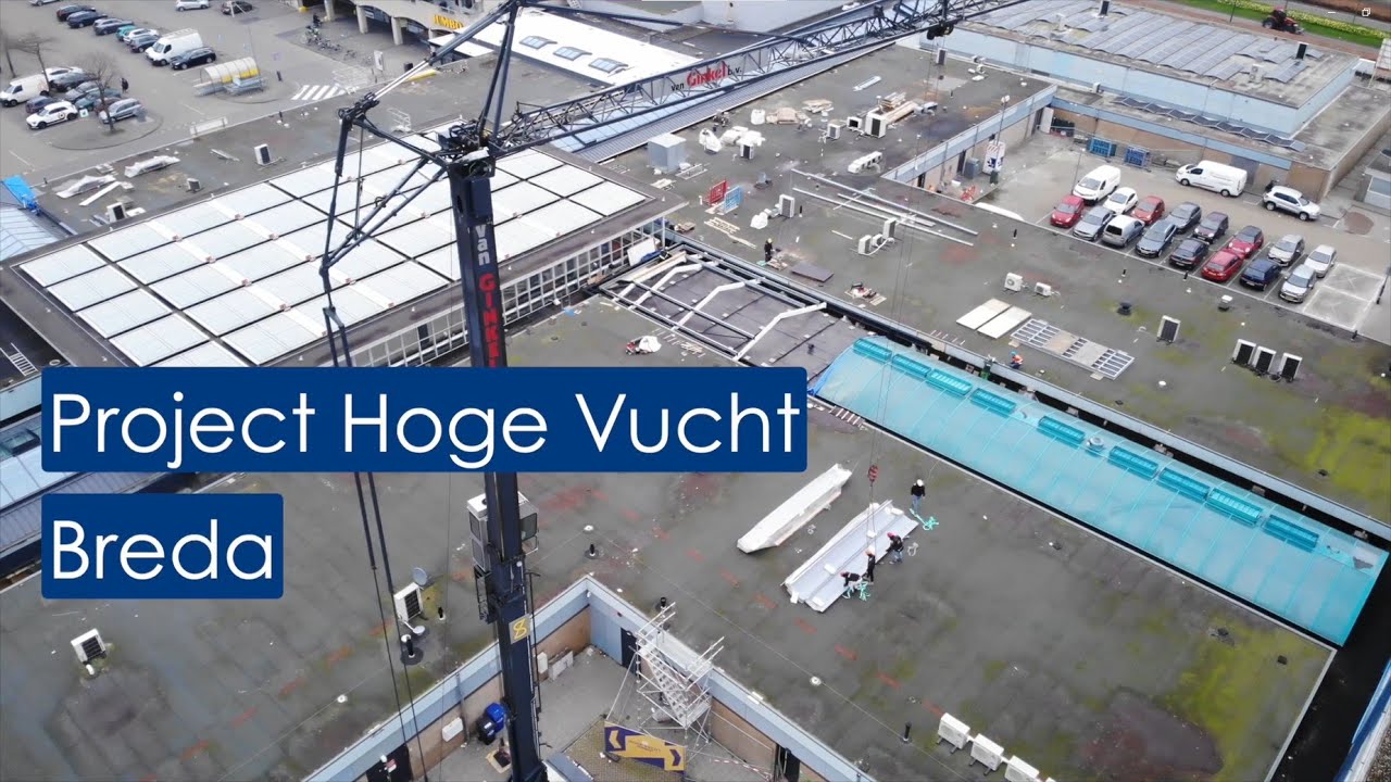 Montagevideo Geïsoleerde Goten voor Winkelcentrum Hoge Vucht in Breda