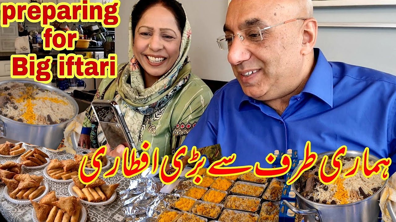 preparing big iftari | iftari for my neighbour and family