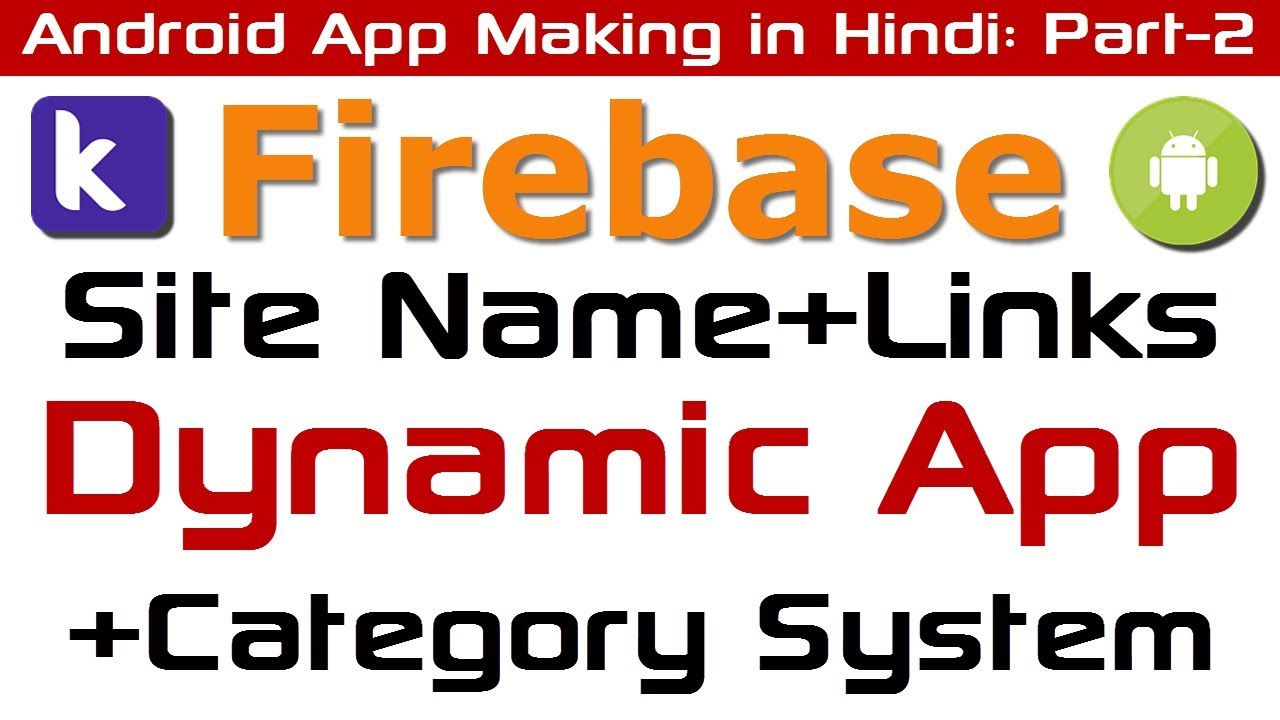 Dynamic App | Firebase List View with Category and Web Links | Movie App Making in Kodular