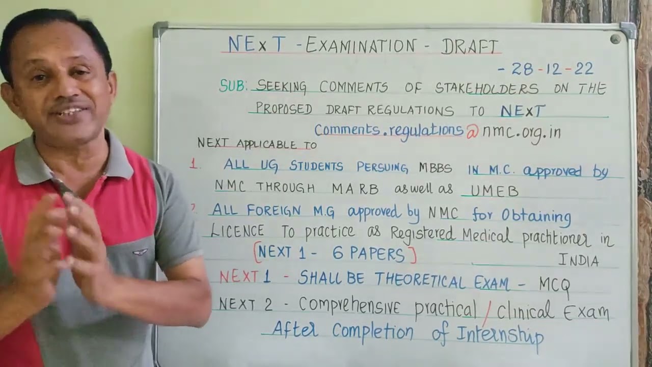 NEXT Examination 2023 | National Exit Test Draft Released | Difference Between NExT 1 & NExT 2