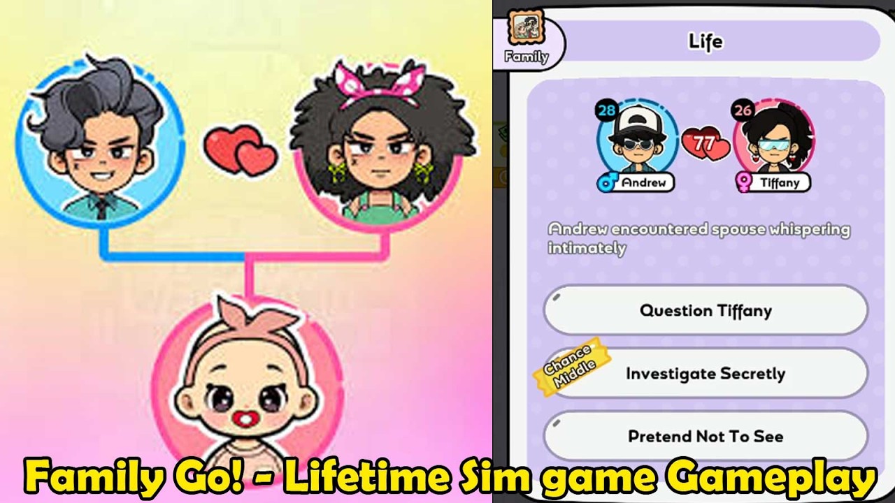 Family Go - Lifetime Sim game Gameplay