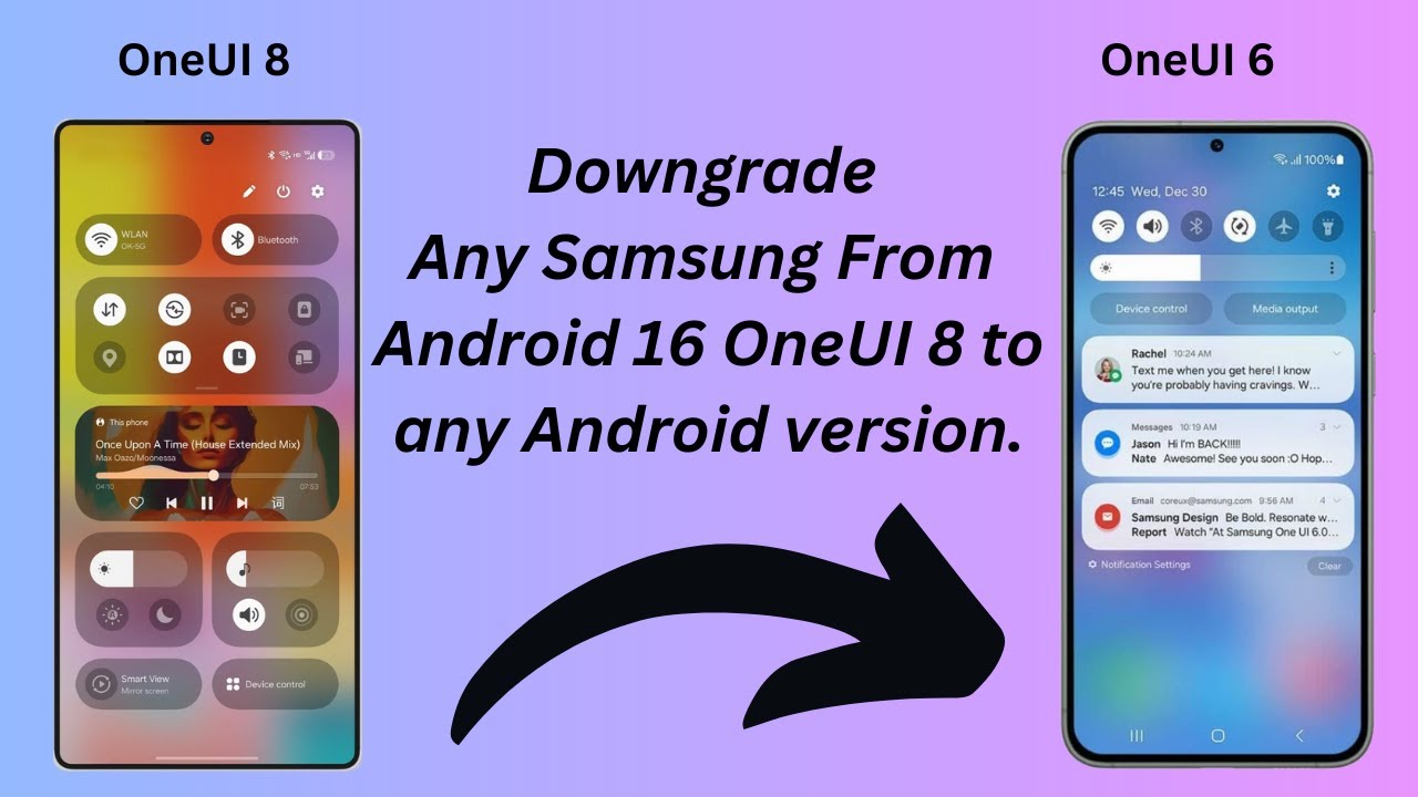 Downgrade any Samsung Phone from Android 16  OneUI 8 to any Android and OneUI version || English.