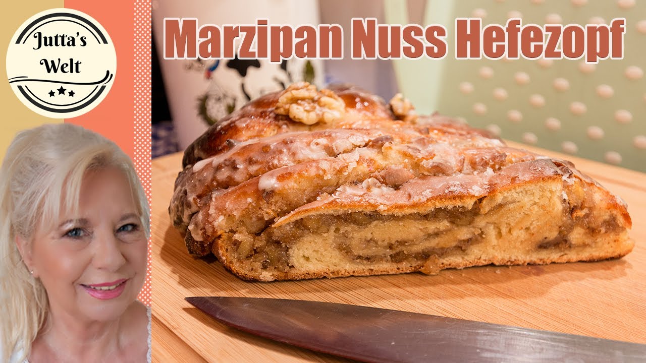 Hefezopf Rezept 🍞 Mit Marzipanfüllung | Omas uraltes Rezept einfach & köstlich