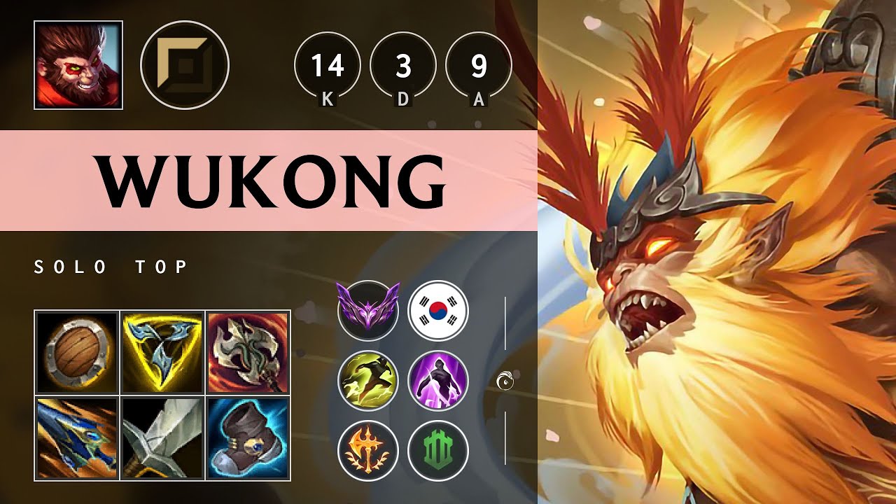 Wukong Top vs Pantheon - KR Master Patch 25.20