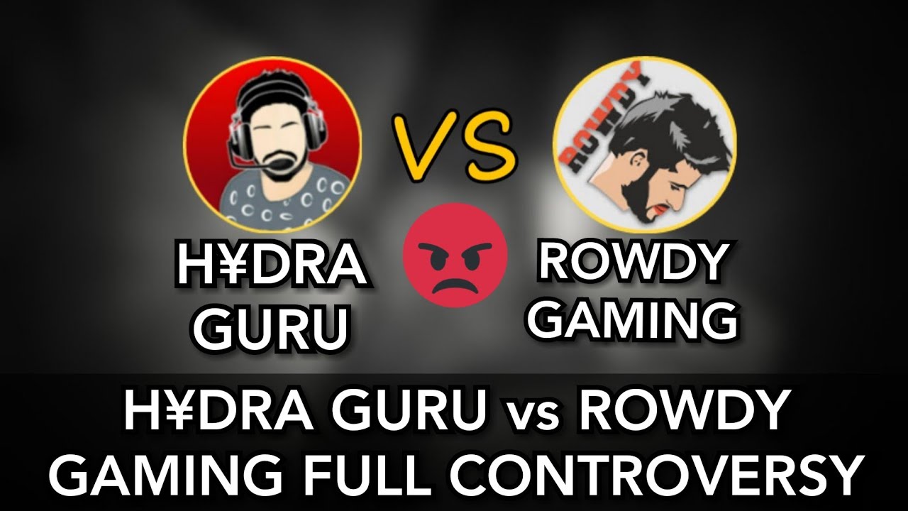 HYDRA GURU vs ROWDY GAMING FULL CONTROVERSY | PUBG MOBILE