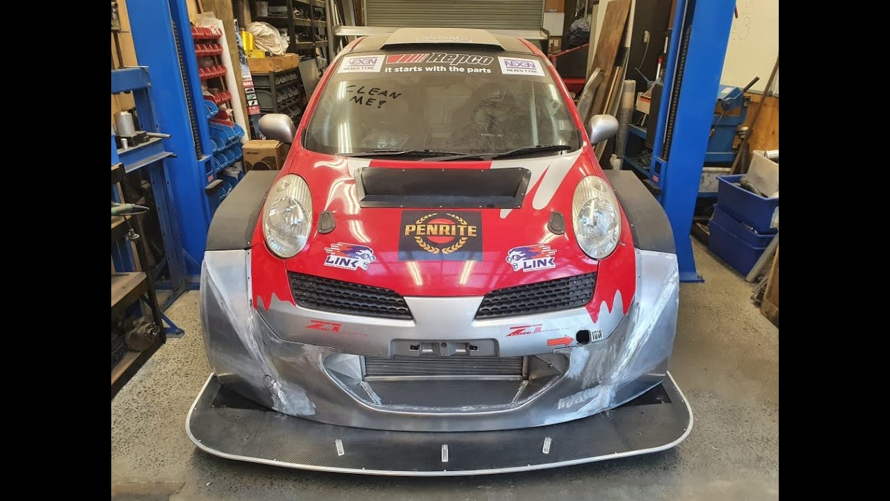 Time Attack March custom front bumper
