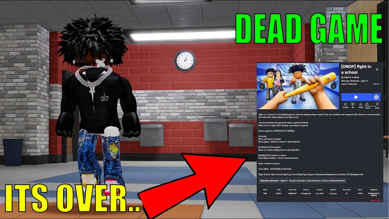 This Might Be The END Of Roblox Fight In A School.. Goodbye