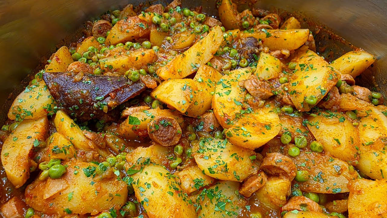 Zöldborsós paprikáskrumpli ( autentikus Nagymama recept ) @szokykonyhaja