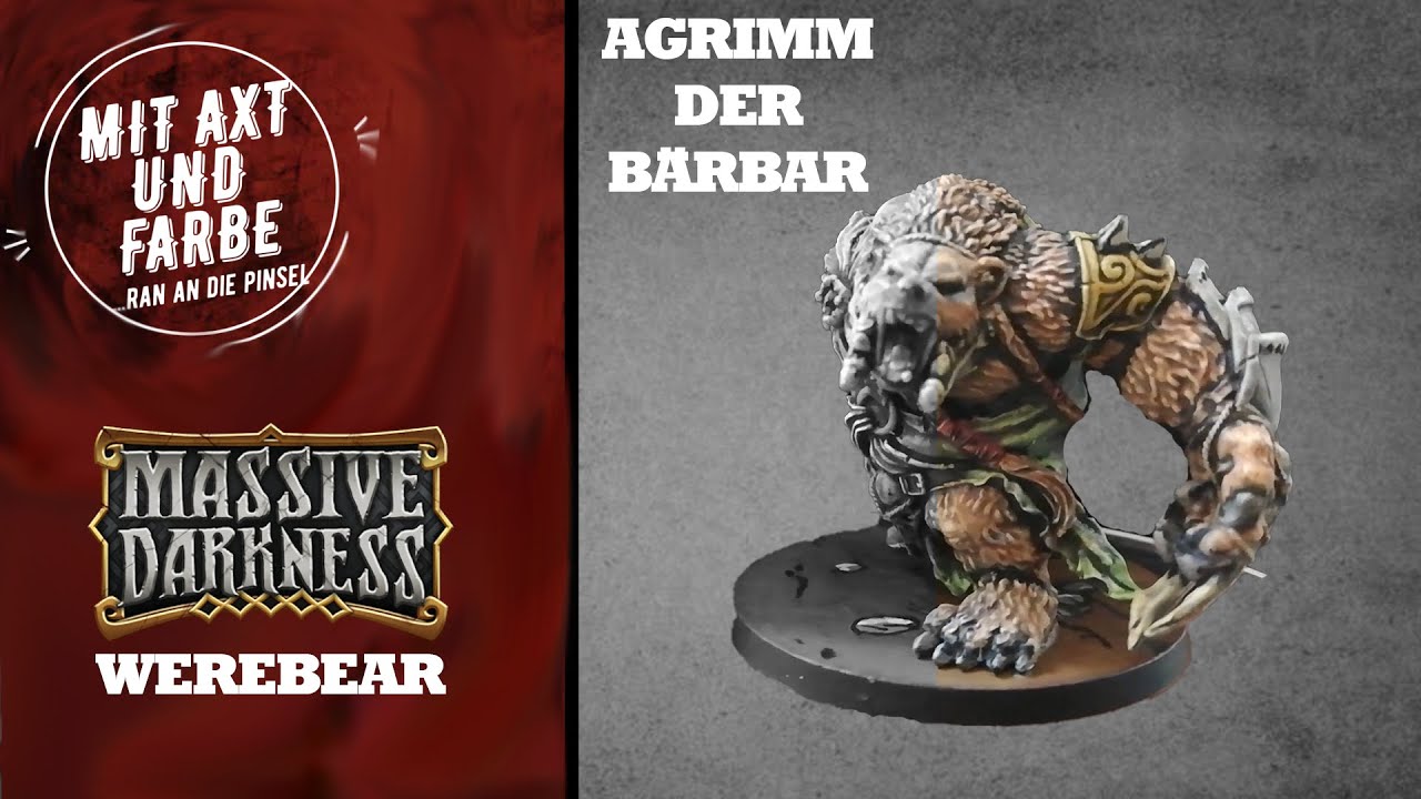 Let's paint Comicstil Werbär (Massive Darkness)  - Agrimm, der Bärbar