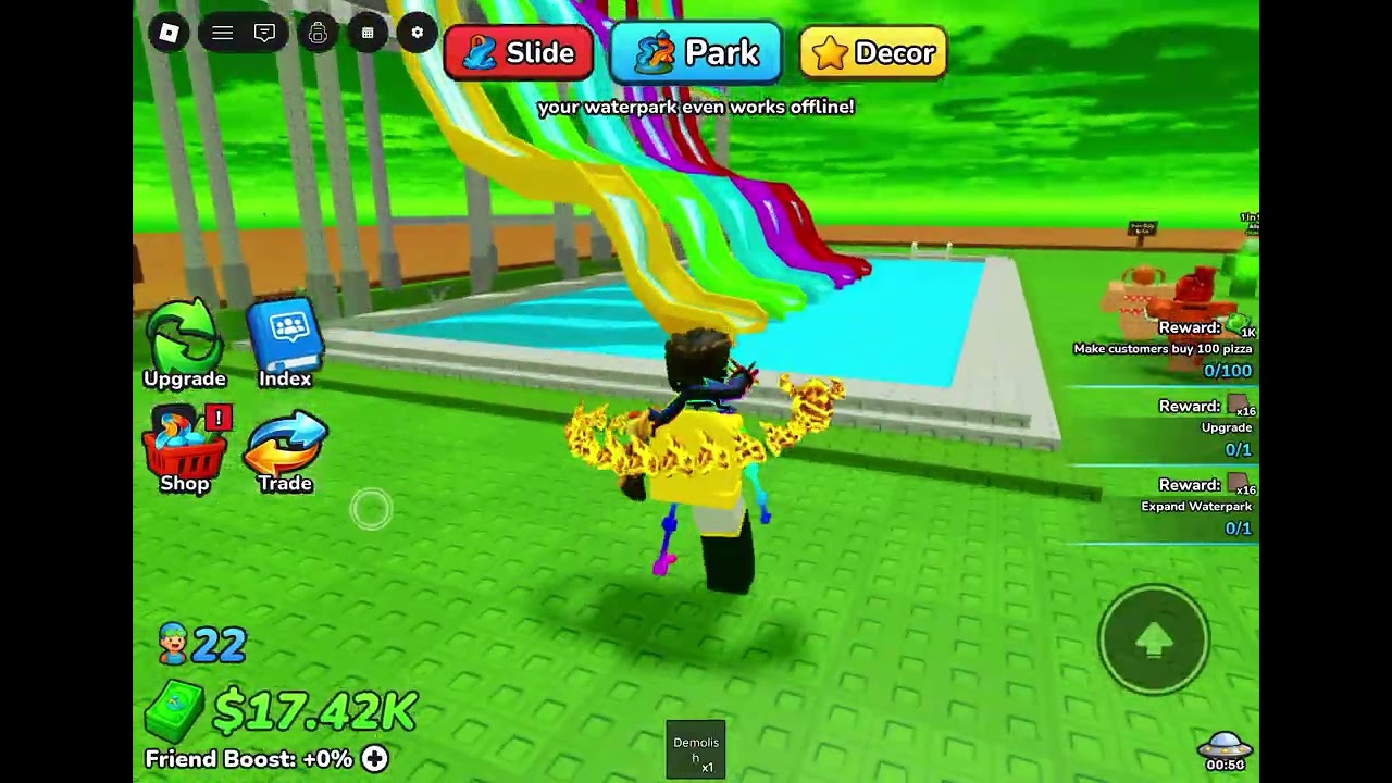 Spiller my Water park i Roblox part 2