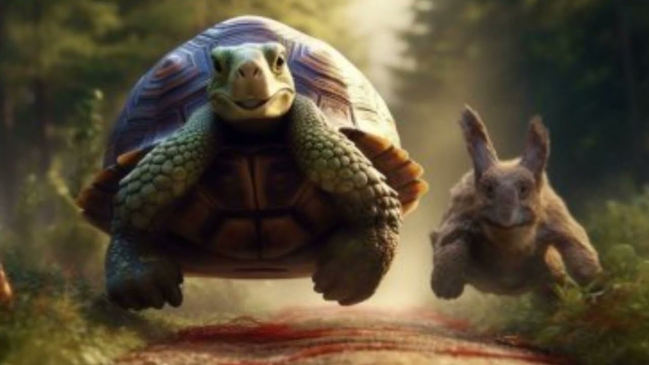 The Humble Tortoise and the Fumbling Rabbit (Bunny) #kidstory #kidsplay
