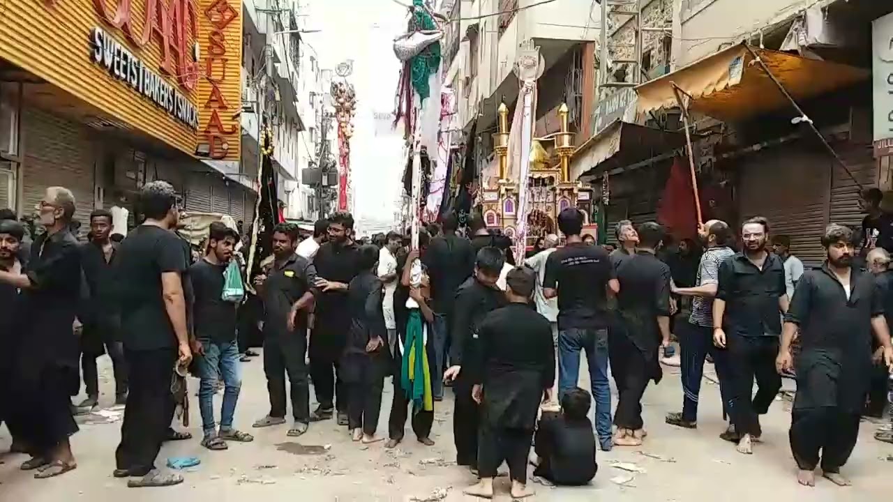 10 Muharram Dammam Juloos Kharadar Ashura Damam Bara Imam Bara Kharadar 09-Aug-2022