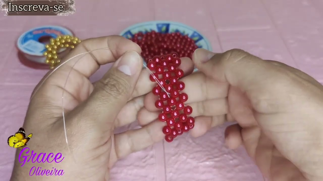 🎄Porta Guardanapo de Pérolas Como Fazer para o Natal