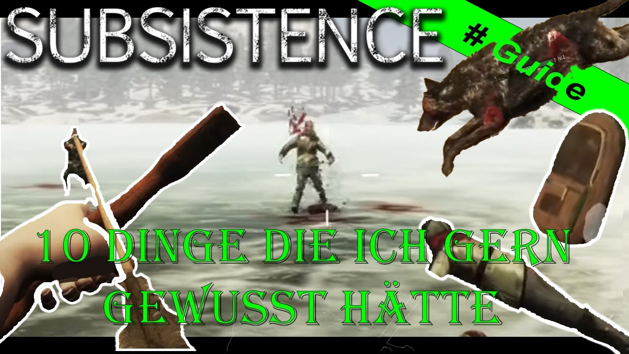 Subsistence 10 Dinge die ich gern von Anfang an gewusst hätte Guide deutsch