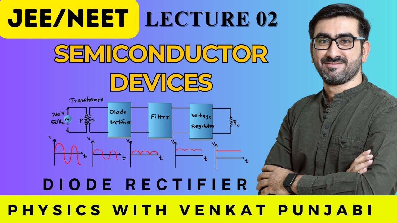 JEE | NEET | Semiconductor Devices | Lecture 2 | Diode Rectifier