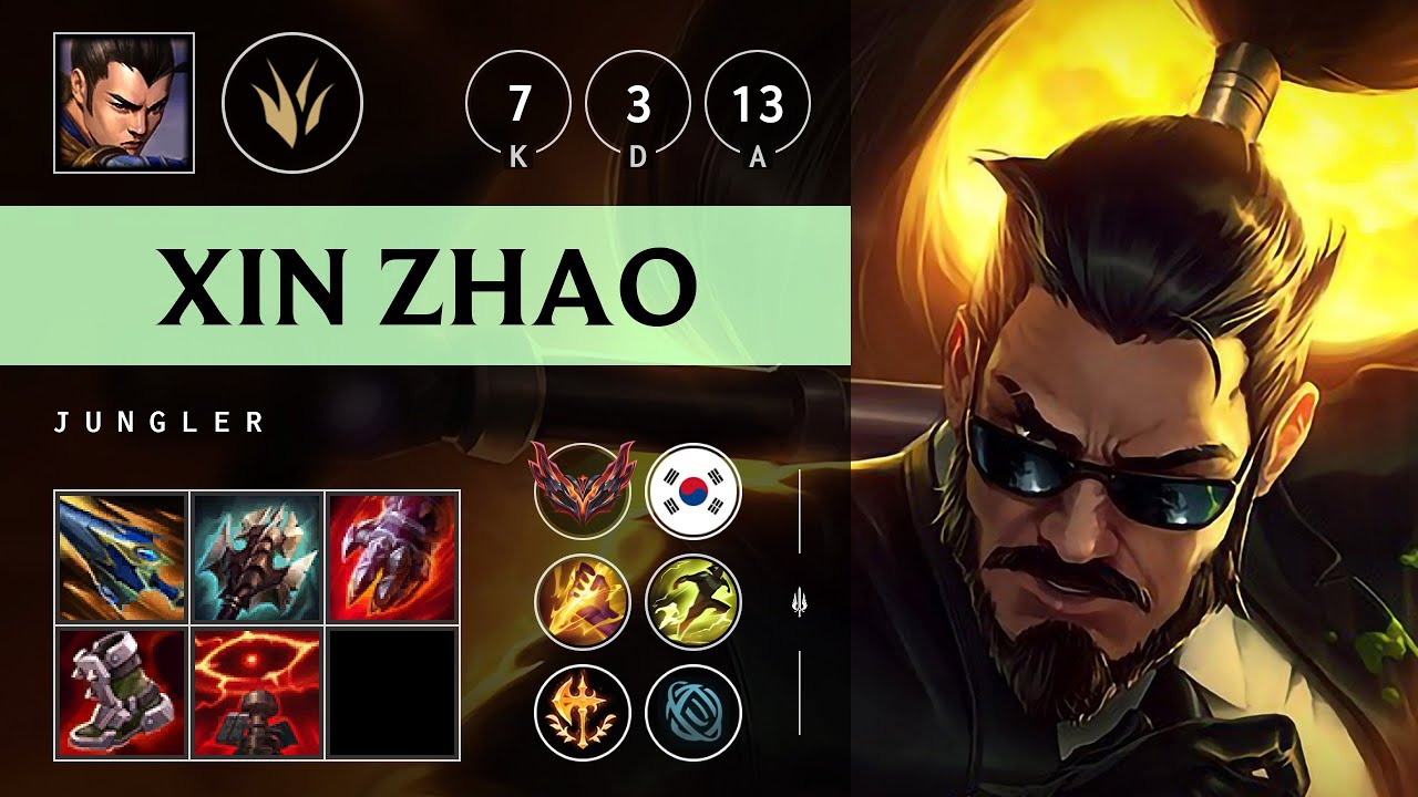 Xin Zhao Jungle vs Pantheon - KR Grandmaster Patch 25.13