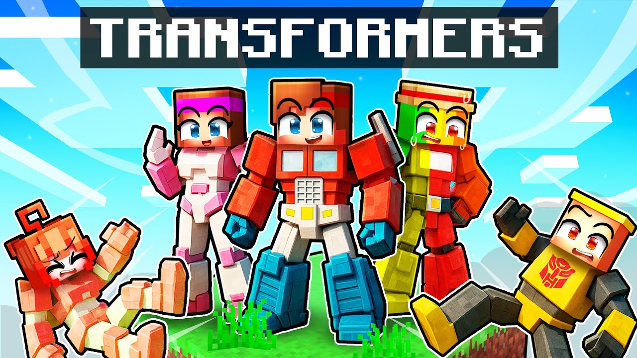 Avoir une FAMILLE de TRANSFORMERS sur Minecraft !