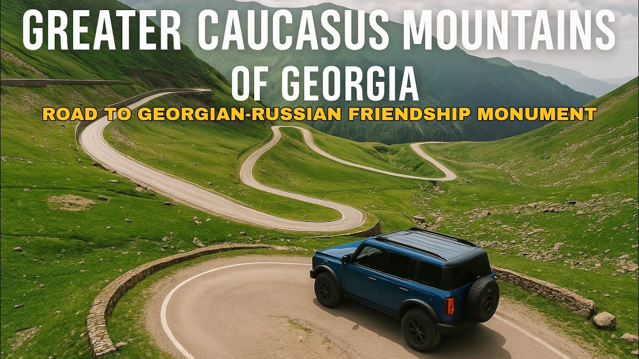 🔴Epic Drive Through the Caucasus Mountains | Journey to the Russian‑Georgian Friendship Monument