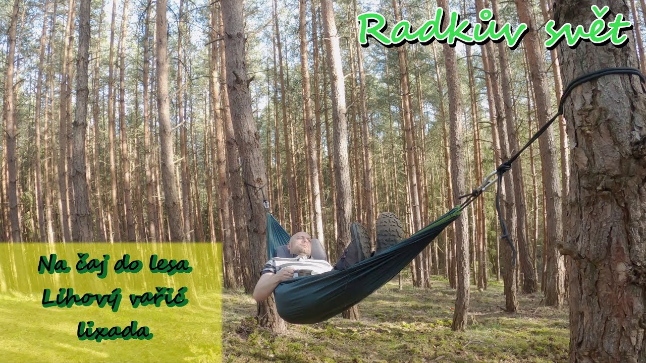 Na čaj do lesa, lihový vařič, Lixada, hamaka