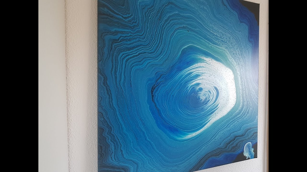 large Canvas Ringpour,Baumringe 80x80cm(127)