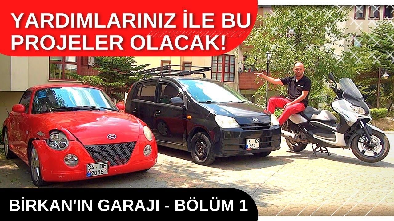 Birkan'ın Garajı - Bölüm 1 - Copen ile kaza yaptım-Cuore ve Yamaha Xmax 250'nin ihtiyaçları neler?