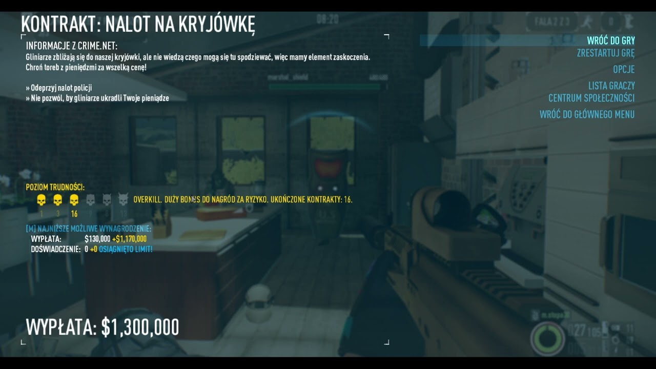 PAYDAY 2 (loud tip) Marshal shield tip on solo/team games