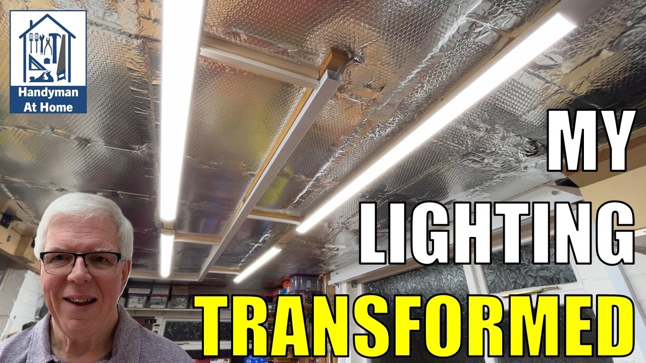 Garage Workshop Lighting Transformation - Installation, Lux Levels & Schematics