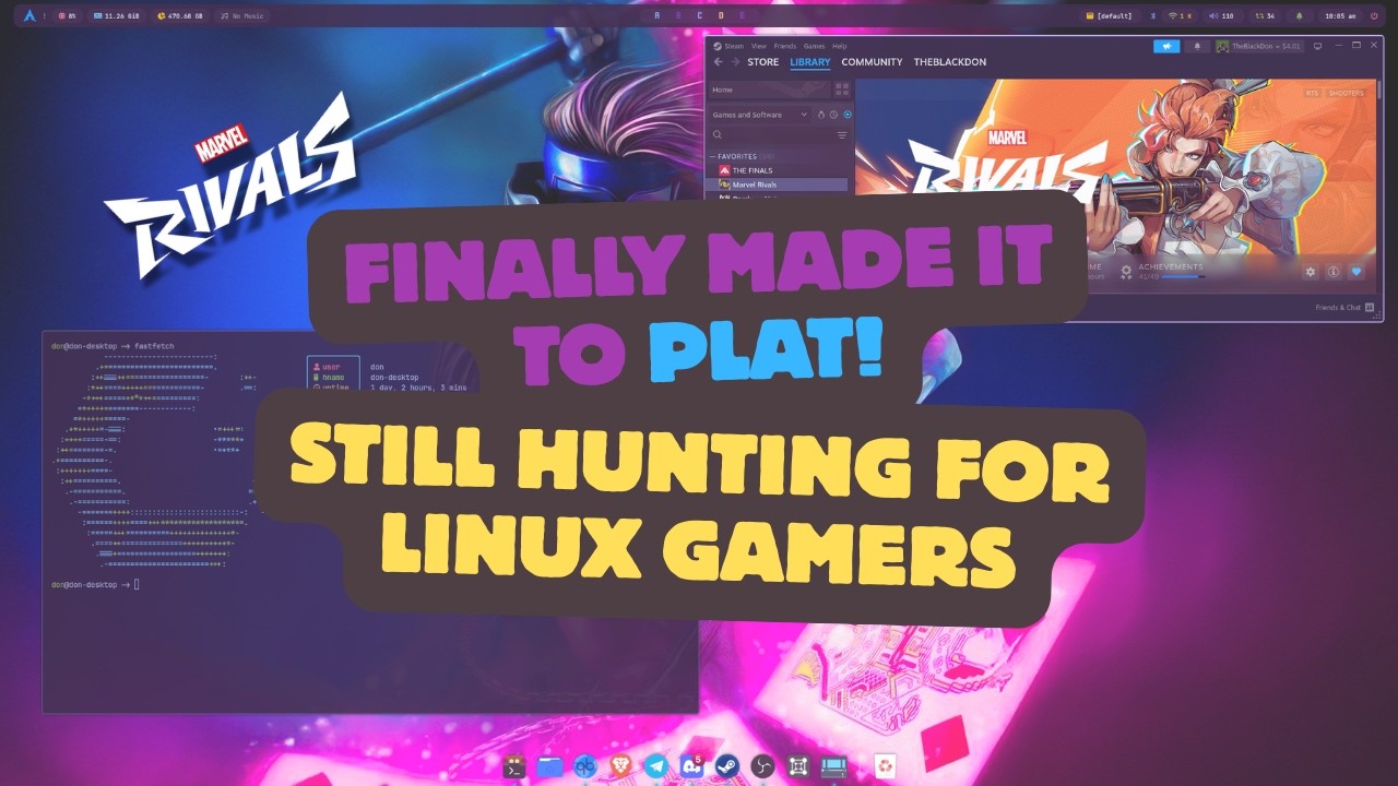 🔴 Finally Made It To Plat! Still Searching For Linux Gamers 😎 🔴
