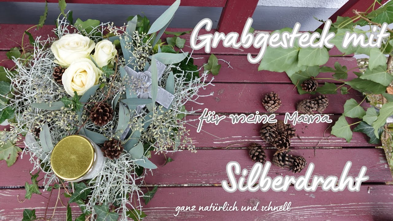 GRABGESTECK mit SILBERDRAHT DIY – Stilvoll & persönlich gestalten | Anleitung Schritt für Schritt 🌿✨
